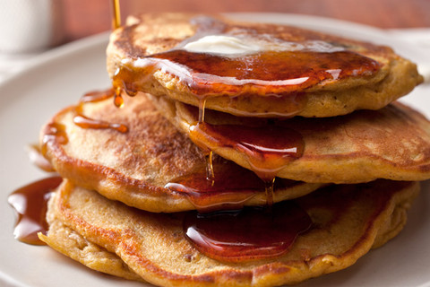 Pancakes met honing